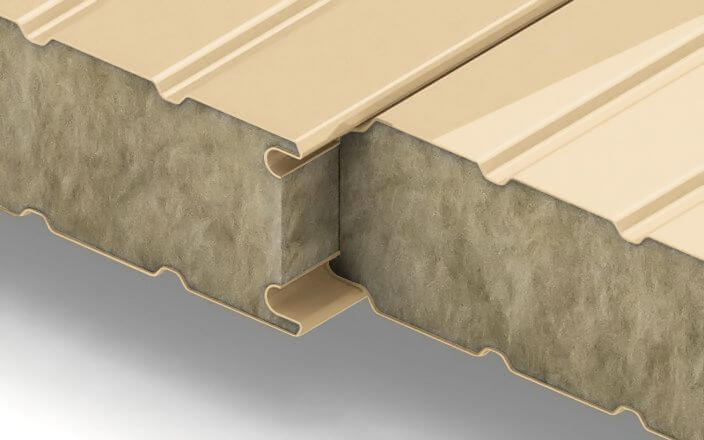 Сэндвич-панели стеновые с минераловатным наполнителем